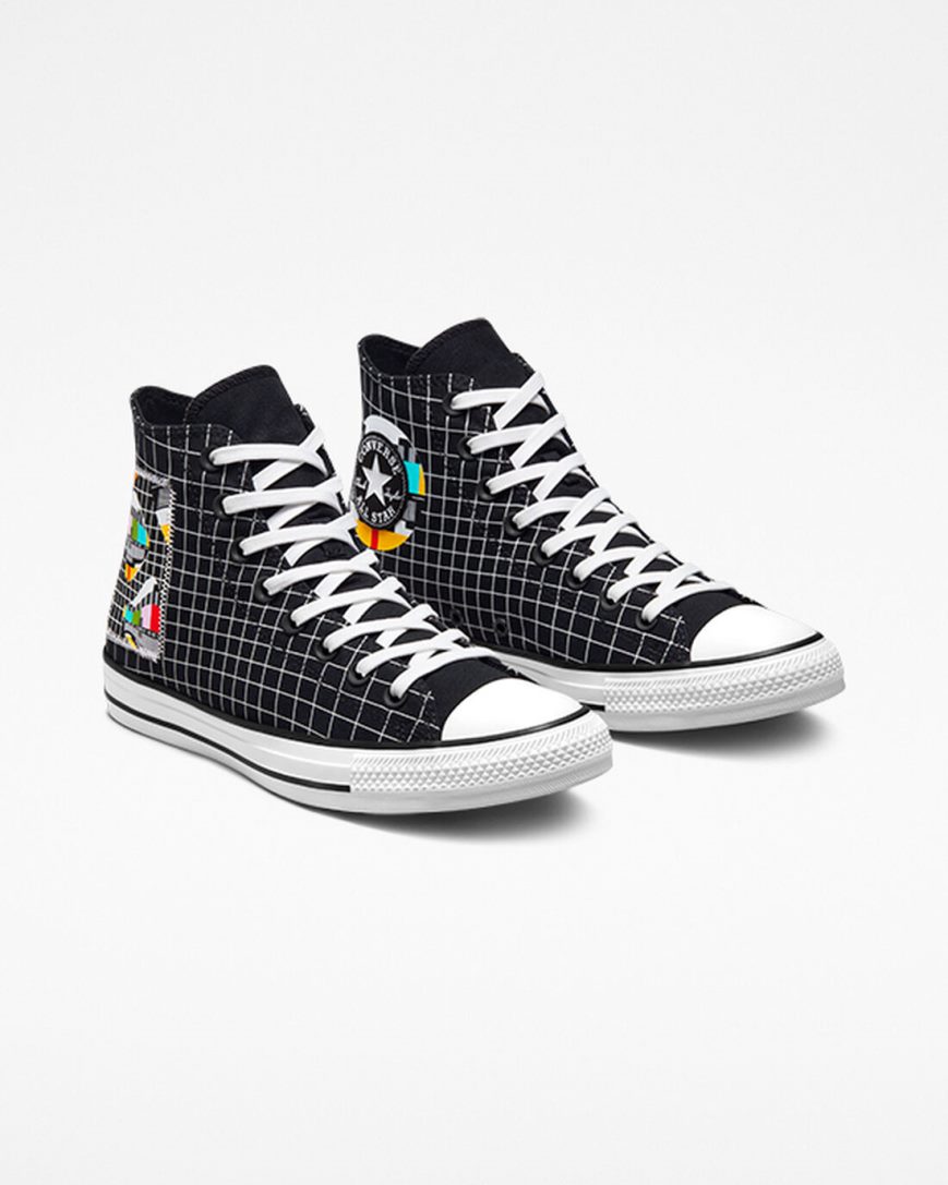 Women's Converse Chuck Taylor All Star Color Grid High Top Shoes White / Multicolor / Brown | AU 83946O